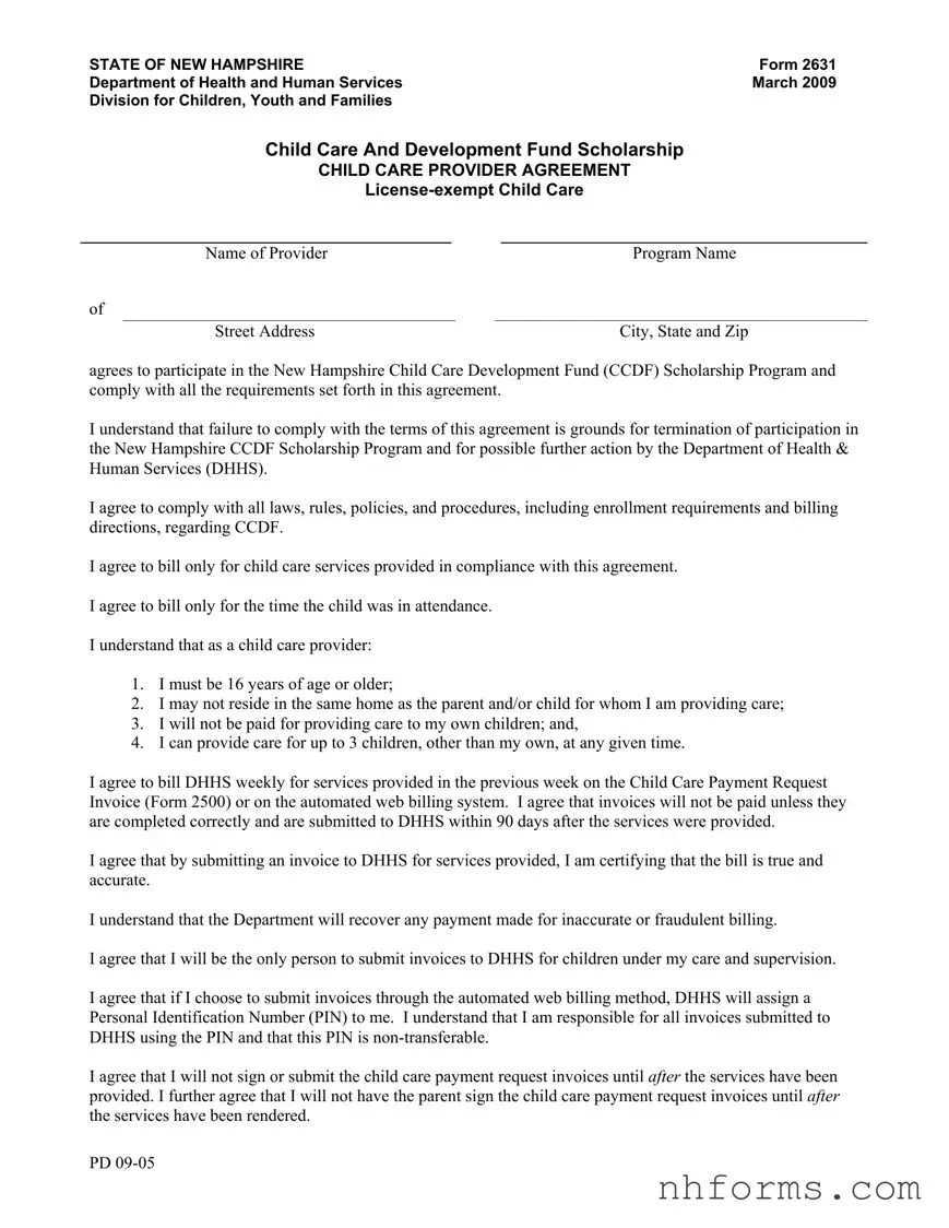 New Hampshire 2631 Template