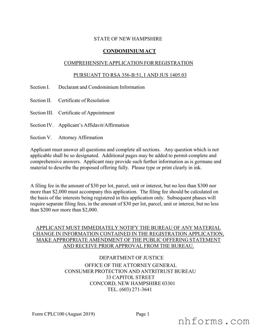 Nh Condominium Template