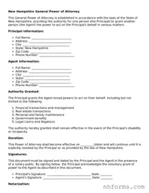Attorney-Approved  General Power of Attorney Document for New Hampshire